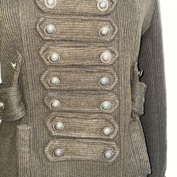 Y2K Aryn K. Green Military Button Jacket S - Picture 9 of 9